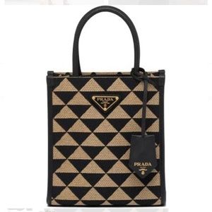 Prada Symbole embroidered mini bag